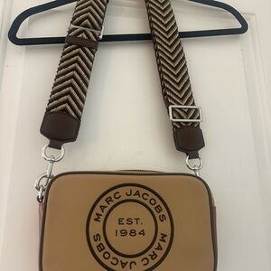 Marc Jacobs Tan/Coffee Leather Crossbody Bag